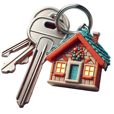 Keys suggesting a home shared by more than one person.