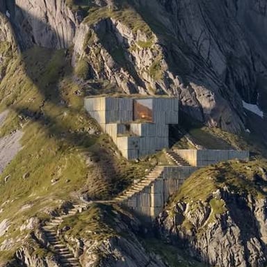 A protected shelter representing a safe place of refuge.