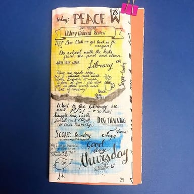A handwritten note captures an idea for what to do next.