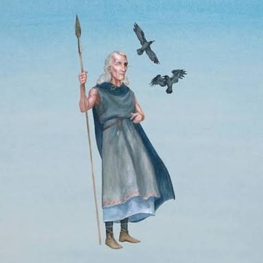 An artistic depiction of Odin from Norse mythology
