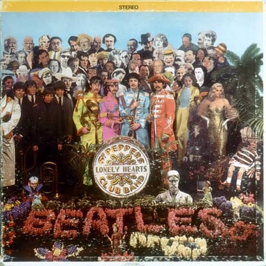 The Beatles’ Sgt. Pepper’s Lonely Hearts Club Band album cover
