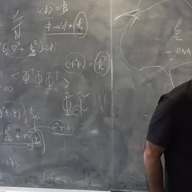 A chalkboard showing the mathematical expression n to a power.