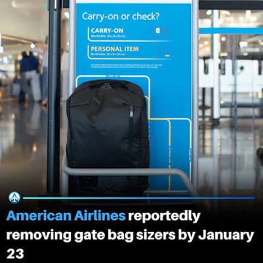 Carry-on suitcases beside an airport boarding gate.