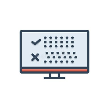 A simple illustration representing automatic text correction and automatic pitch correction.