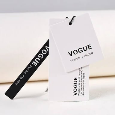 A high price tag hangs from a luxury item.