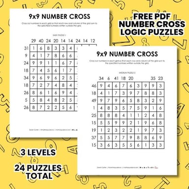 A square crossword grid with nine rows and nine columns