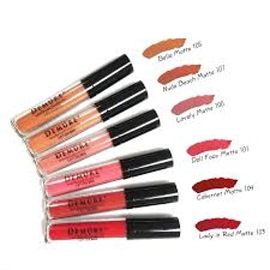 Lipstick in several matte shades.