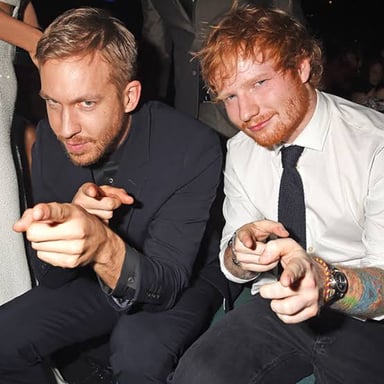 Portraits of singer Ed Sheeran and actor Ed Harris.