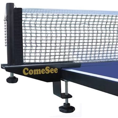The net dividing a table-tennis table.
