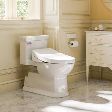 A TOTO premium toilet in a modern bathroom