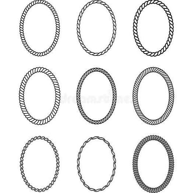 A simple closed oval outline illustrating a loop