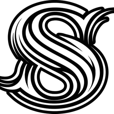 A large capital S showing its distinctive curved shape.