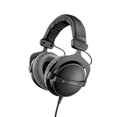 Podcast production equipment associated with closing music.