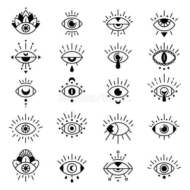 A dark, ominous symbol used to represent evil in a story.