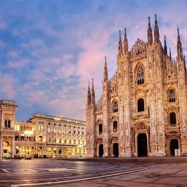 Milan's Gothic Duomo cathedral, a landmark in northern Italy.