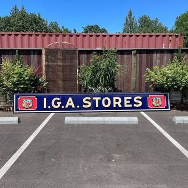 An IGA supermarket storefront displaying the IGA name.