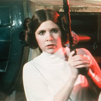 Princess Leia Organa, the Rebel leader portrayed by Carrie Fisher in Star Wars: A New Hope.