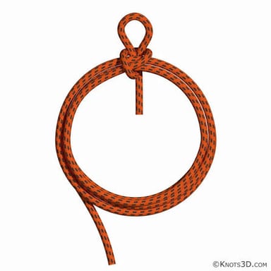 A length of rope wound into a neat coil.