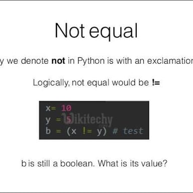 An exclamation mark used as a logical NOT operator in a programming expression.