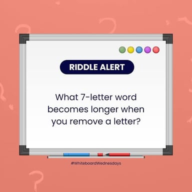 A longer word with repeated letters crossed out to reveal a shorter word