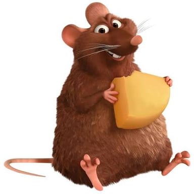 Émile, the rat character from Pixar’s Ratatouille.