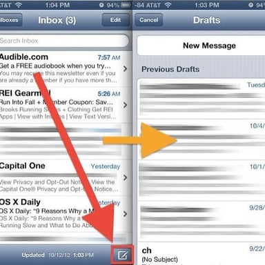 An email folder list with a Sent folder for outgoing messages.