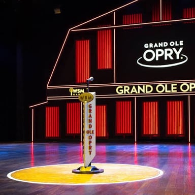 The Grand Ole Opry stage in Nashville