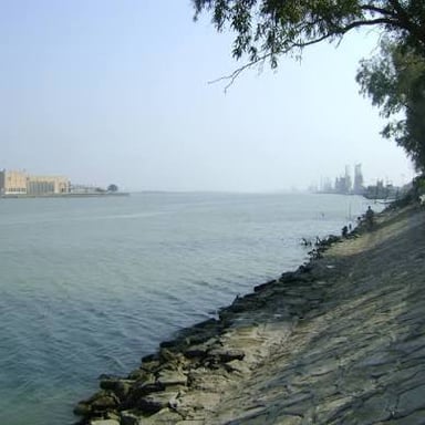 Waterfront along the Shatt al-Arab in Basra, southern Iraq.