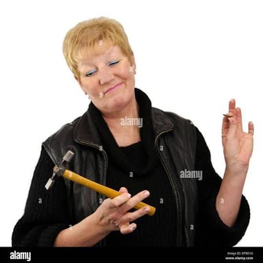 A person making a dismissive gesture.