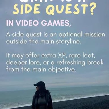 A video game screen showing an optional mission alongside the main objective.