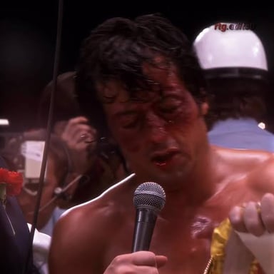 A reference to Rocky Balboa's familiar “Yo, Adrian!” greeting