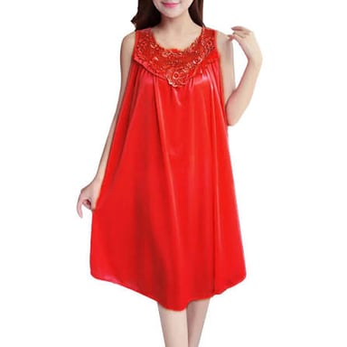 A loose nightdress, a garment worn for sleeping.