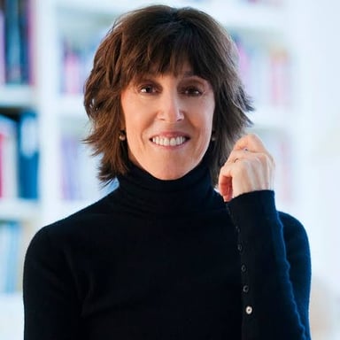 Portrait of American writer and filmmaker Nora Ephron.