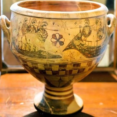 A decorated ancient Greek urn, the kind addressed in Keats’s poem.