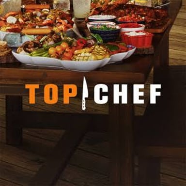 The Top Chef television series logo, associated with the cooking competition.