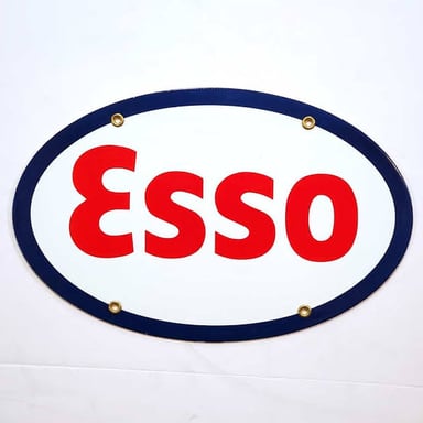 An Esso service station sign