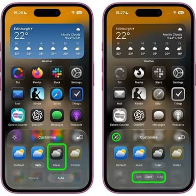 A smartphone home screen displaying a grid of application icons.