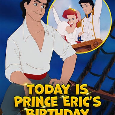 Prince Eric, the character from Disney’s “The Little Mermaid.”