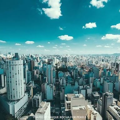 The skyline of São Paulo, Brazil