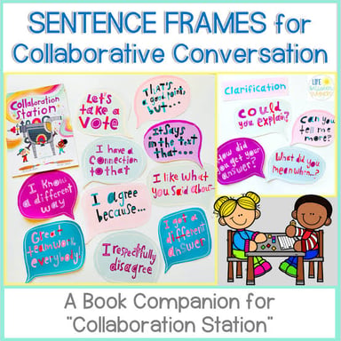 Two speech bubbles representing someone clarifying a statement.