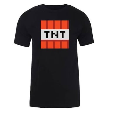 A red-and-white TNT block from Minecraft.
