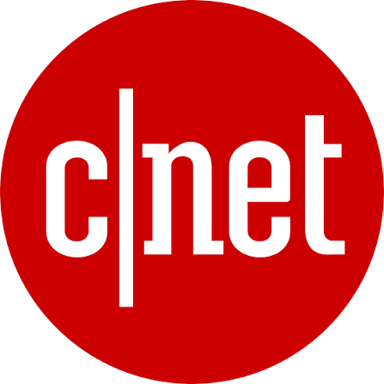 The CNET logo for the technology news website.