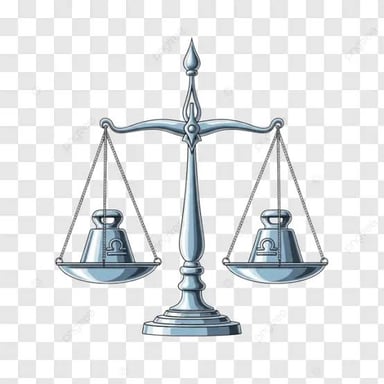 A balance scale with two sides at approximately the same level.