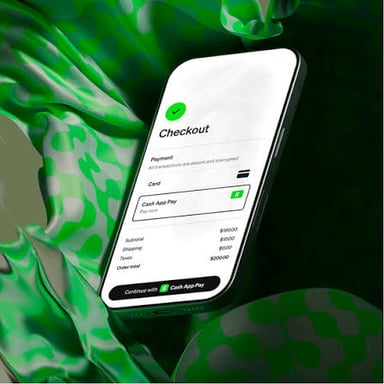 Cash App, a mobile service for sending and receiving money.