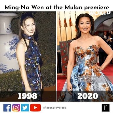 Actress Ming-Na Wen, the voice of Mulan in the 1998 film