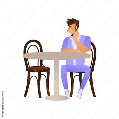 A person sits alone at a restaurant table, suggesting a date who has not arrived.