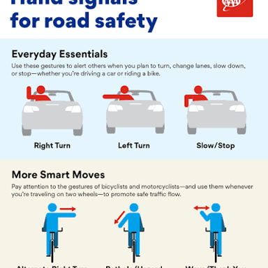 A driver uses a car horn to signal that someone should move.