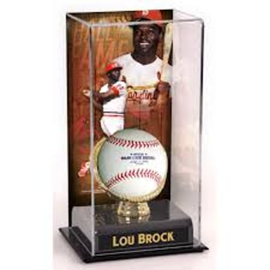 Lou Brock, the speedy St. Louis Cardinals outfielder and Baseball Hall of Famer.