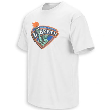 The New York Liberty basketball team logo featuring a torch motif.