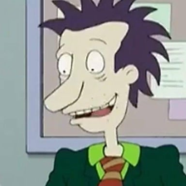 Stu Pickles, the inventor and father character from Rugrats.